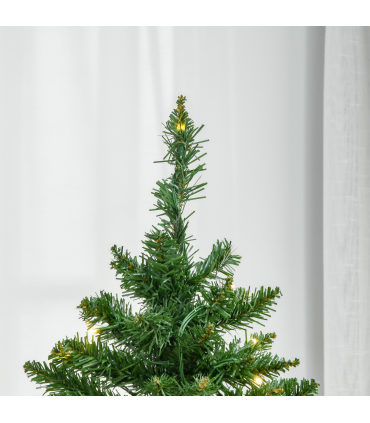 6 Feet Christmas Tree Warm White LED Light Holiday Home Decoration, Green