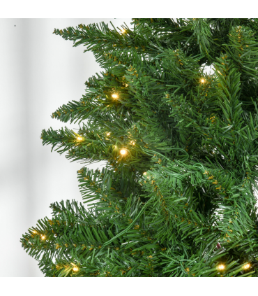 6 Feet Christmas Tree Warm White LED Light Holiday Home Decoration, Green