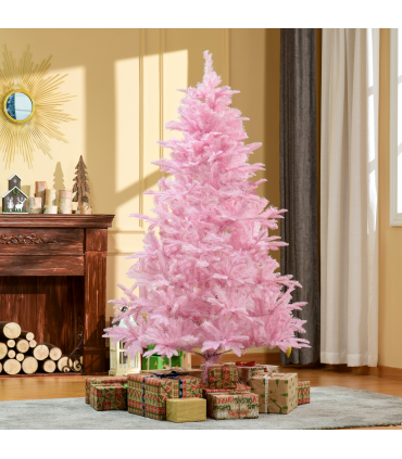 6FT Artificial Christmas Tree Holiday Xmas Automatic Open for Home Party Pink