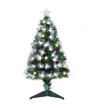 3ft White Light Christmas Tree 90 LEDs Star Topper Tri-Base Pre-Lit Home