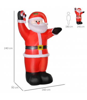 Inflatable Christmas Santa Claus Air Blown Decoration Yard