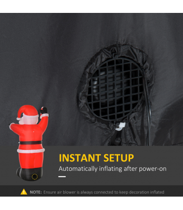 Inflatable Christmas Santa Claus Air Blown Decoration Yard