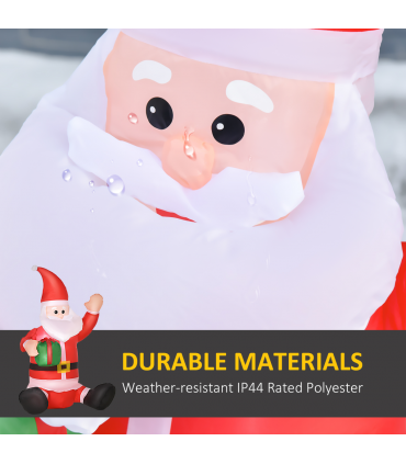 4ft Inflatable Christmas Santa Claus Gift with LED Xmas  Holiday Outdoor