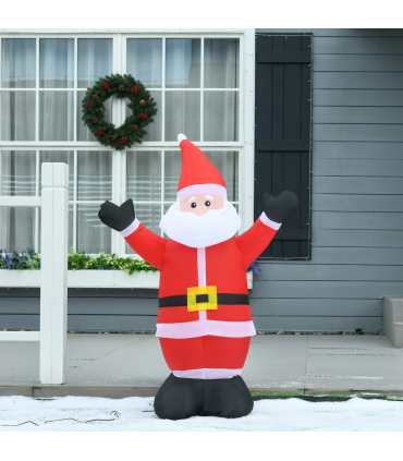 4ft Inflatable Christmas Santa Claus Xmas Deco 1 LED Air Blown Yard Outdoor
