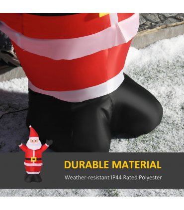 4ft Inflatable Christmas Santa Claus Xmas Deco 1 LED Air Blown Yard Outdoor