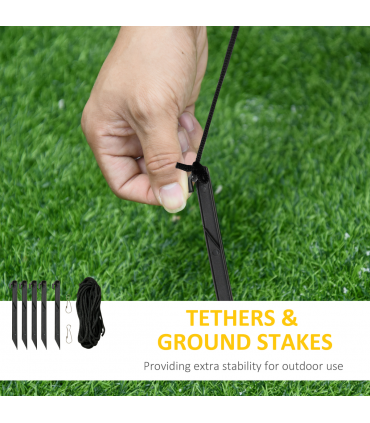 4ft Christmas Inflatable Santa Claus on Sleigh Deer LED Lighted Indoor Outdoor