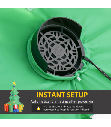 5ft Inflatable Christmas Tree Xmas Air Blown  LED Lawn Yard Outdoor Ornaments