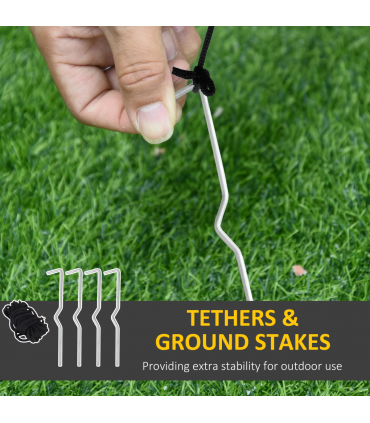 5ft Inflatable Christmas Tree Xmas Air Blown  LED Lawn Yard Outdoor Ornaments