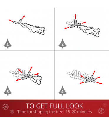 5FT Prelit Artificial Christmas Tree Fibre Optic Star LED Light Xmas Deco Green