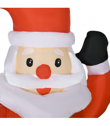 4ft Christmas Inflatable Santa Claus Sledge Sleigh Reindeer Blow Up Xmas Garden