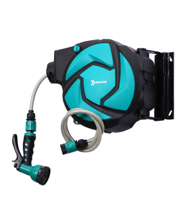 10M Water Hose Reel Compact Garden Car Locking Auto Retract Spray Durhand