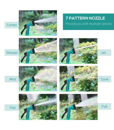 10M Water Hose Reel Compact Garden Car Locking Auto Retract Spray Durhand