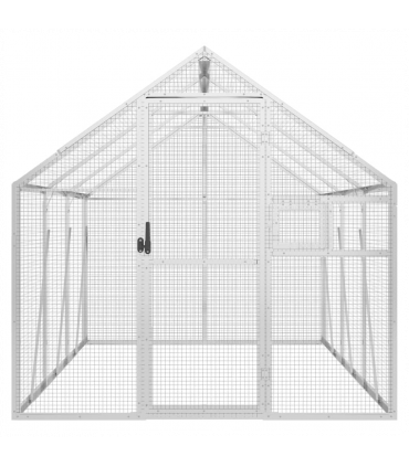 vidaXL Aviary Silver 1.79x3x1.85 m Aluminium