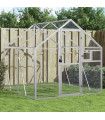 vidaXL Aviary Silver 1.79x2x1.85 m Aluminium