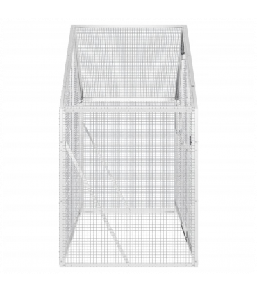 vidaXL Aviary Silver 179x100x185 cm Aluminium