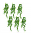 Pack of 6 x 80cm Hanging Artificial Staghorn Fern