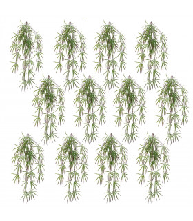 Pack of 12 x 100cm Artificial Hanging Acer Spider Plant