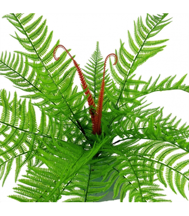 60cm Artificial Bushy Dixie Wood Fern Dark Green Plant
