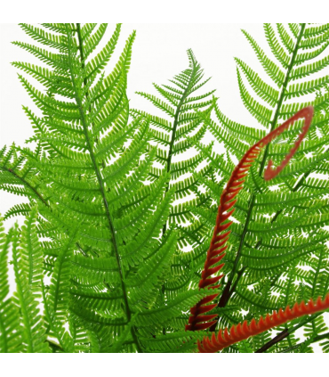 60cm Artificial Bushy Dixie Wood Fern Dark Green Plant