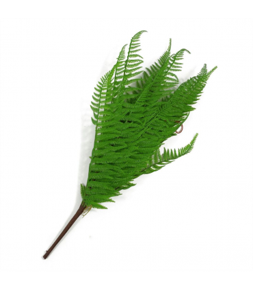 60cm Artificial Bushy Dixie Wood Fern Dark Green Plant