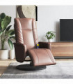 vidaXL Massage Recliner Chair with Footrest Brown Faux Leather