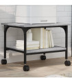 vidaXL Printer Stand 2-Tier Grey Sonoma 50x40x38 cm Engineered Wood