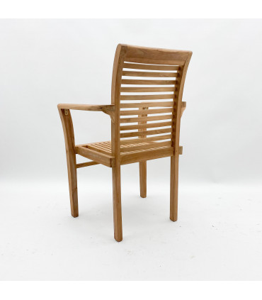 96CM STACKING SCROLL BACK CHAIR