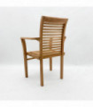 96CM STACKING SCROLL BACK CHAIR