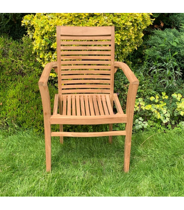 96CM STACKING SCROLL BACK CHAIR
