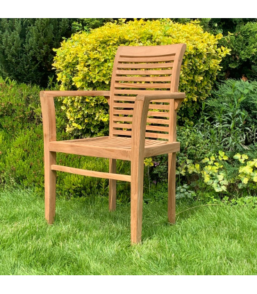 96CM STACKING SCROLL BACK CHAIR