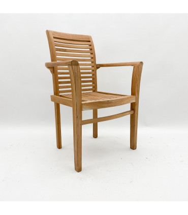 96CM STACKING SCROLL BACK CHAIR