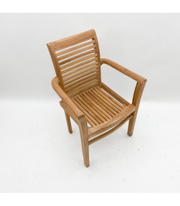 96CM STACKING SCROLL BACK CHAIR
