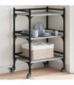 vidaXL Kitchen Trolley Grey Sonoma 50x35x75.5 cm Engineered Wood