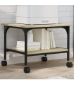 vidaXL Printer Stand 2-Tier Sonoma Oak 50x40x38 cm Engineered Wood