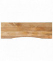 vidaXL Desk Top with Curve 160x50x2.5 cm Solid Wood Rough Mango
