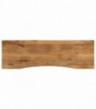 vidaXL Desk Top with Curve 160x50x2.5 cm Solid Wood Rough Mango