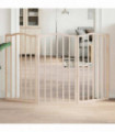 vidaXL Dog Gate Foldable 3 Panels 150 cm Poplar Wood