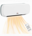 HOMCOM Wall Mounted Electric Heater with Timer Overheat Protection White