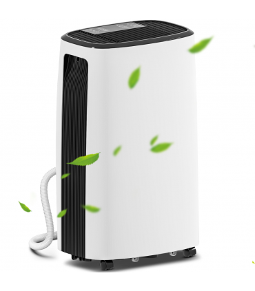 HOMCOM 16L/Day Dehumidifier for Home Damp, Mould, Laundry Drying, White