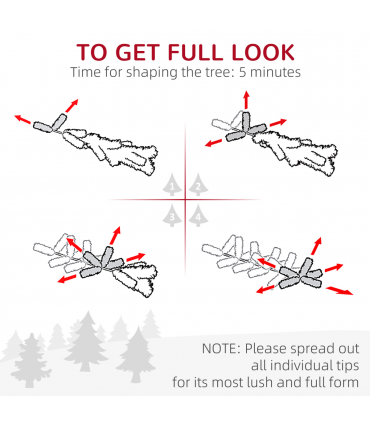 HOMCOM 3ft Artificial Christmas Tree with LED Light, Concrete Base