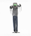 HOMCOM Halloween Skeleton Werewolf Animatronic Prop with Light Up Eyes