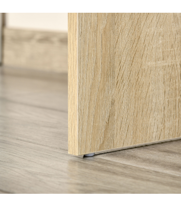 L-Shaped Corner Computer Desk  Oak and White