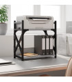 vidaXL Printer Stand 2-Tier Grey Sonoma 40x20x40 cm Engineered Wood
