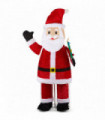 6FT Lighted Santa Christmas Yard Decorations, Pre-lit Pull Up Santa Waving Hand with 180 LED Warm White Lights and Ropes Stakes for Xmas Outdoor Holiday Indoor Decor Lighted Holiday Displays