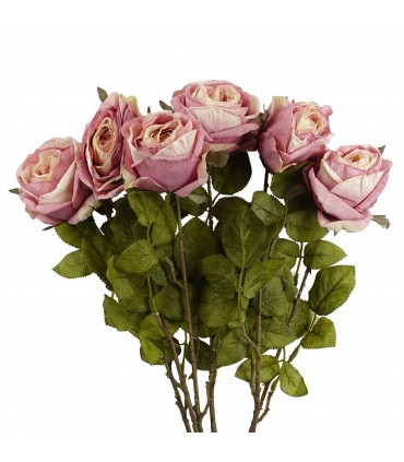 70cm Artificial Light Pink Rose