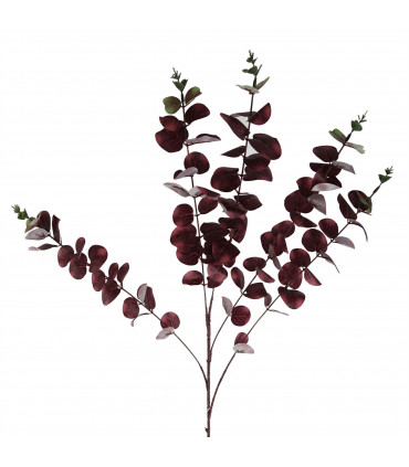100cm Artificial Eucalyptus Foliage Burgundy