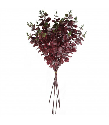 100cm Artificial Eucalyptus Foliage Burgundy