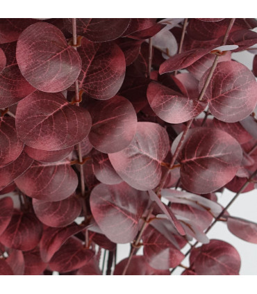 100cm Artificial Eucalyptus Foliage Burgundy
