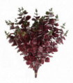 Pack of 6 x 100cm Artificial Eucalyptus Foliage Burgundy