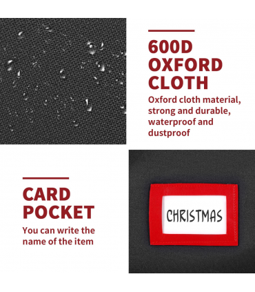 VINSANI BLACK XMAS TREE STORAGE BAG 1010451